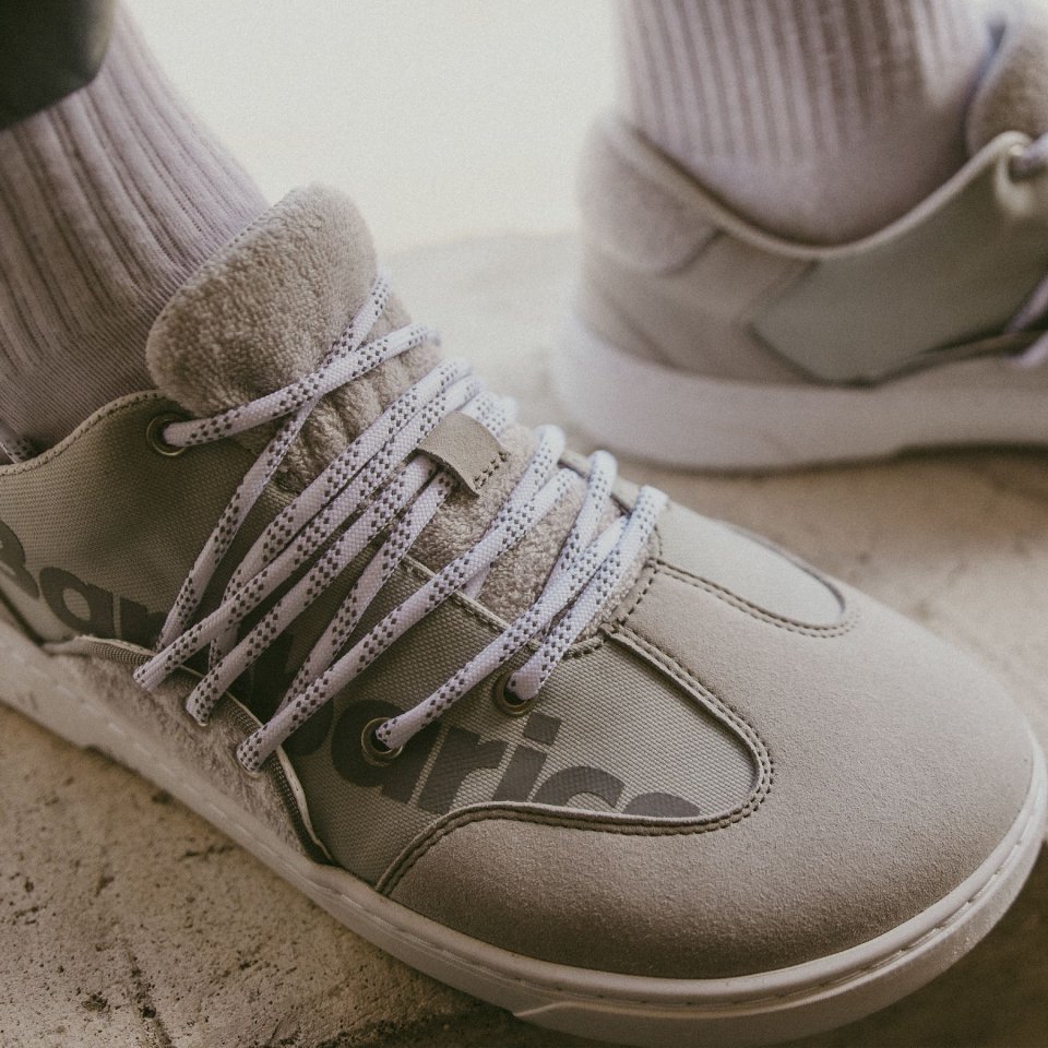 Barefoot Sneakers Barebarics - Vibe - Grey & White