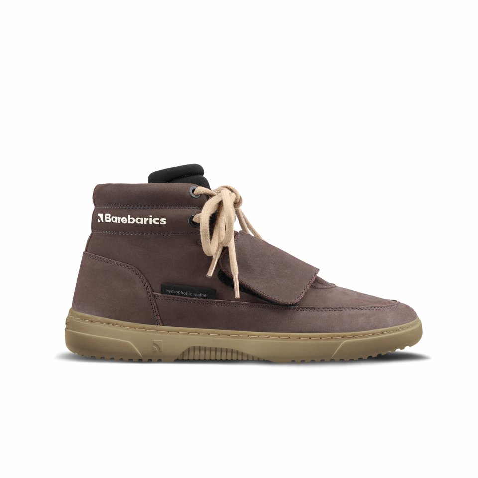 Barefoot Sneakers Barebarics Blizzard - Dark Chocolate Brown