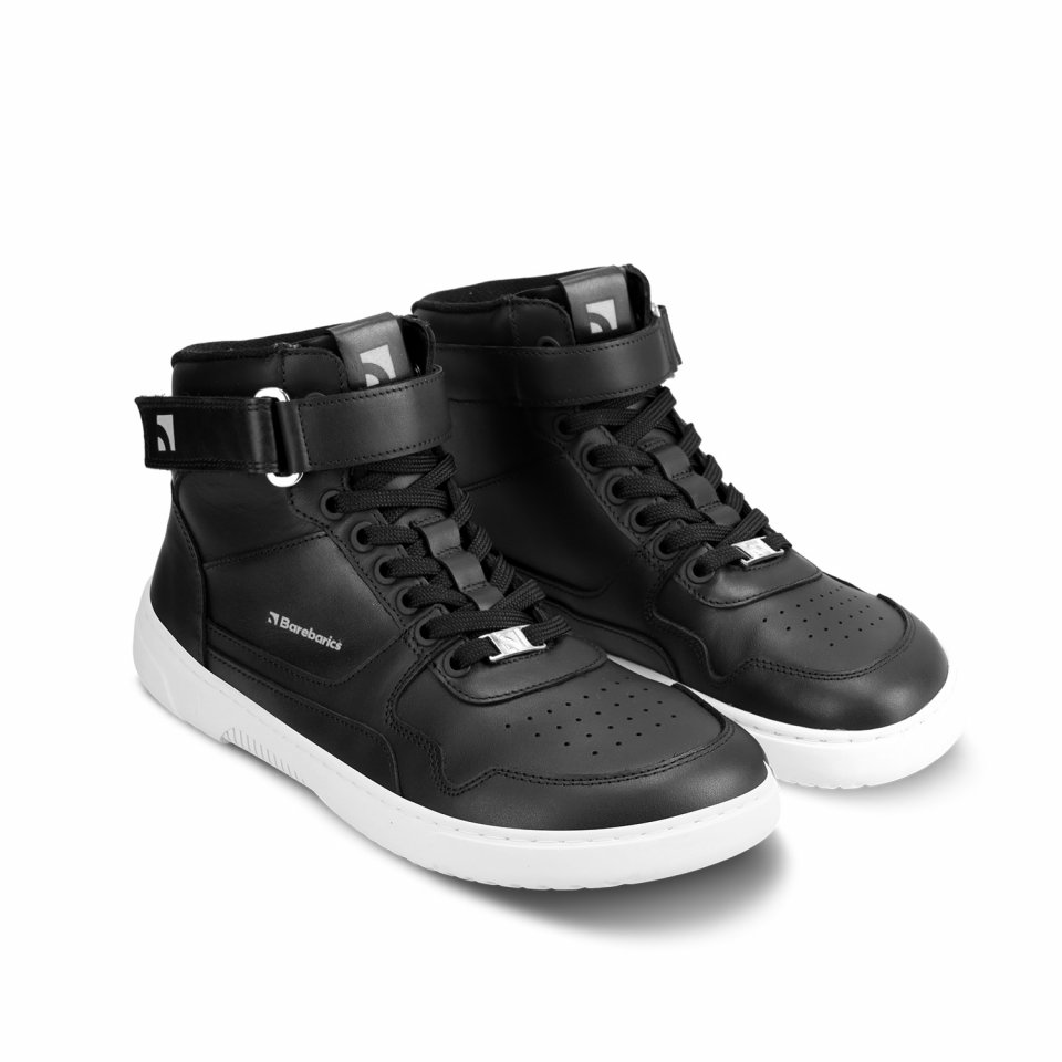 Barefoot Sneakers Barebarics Zing - High Top - Black & White