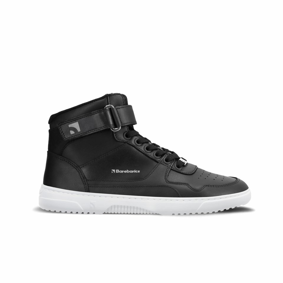 Barefoot Sneakers Barebarics Zing - High Top - Black & White