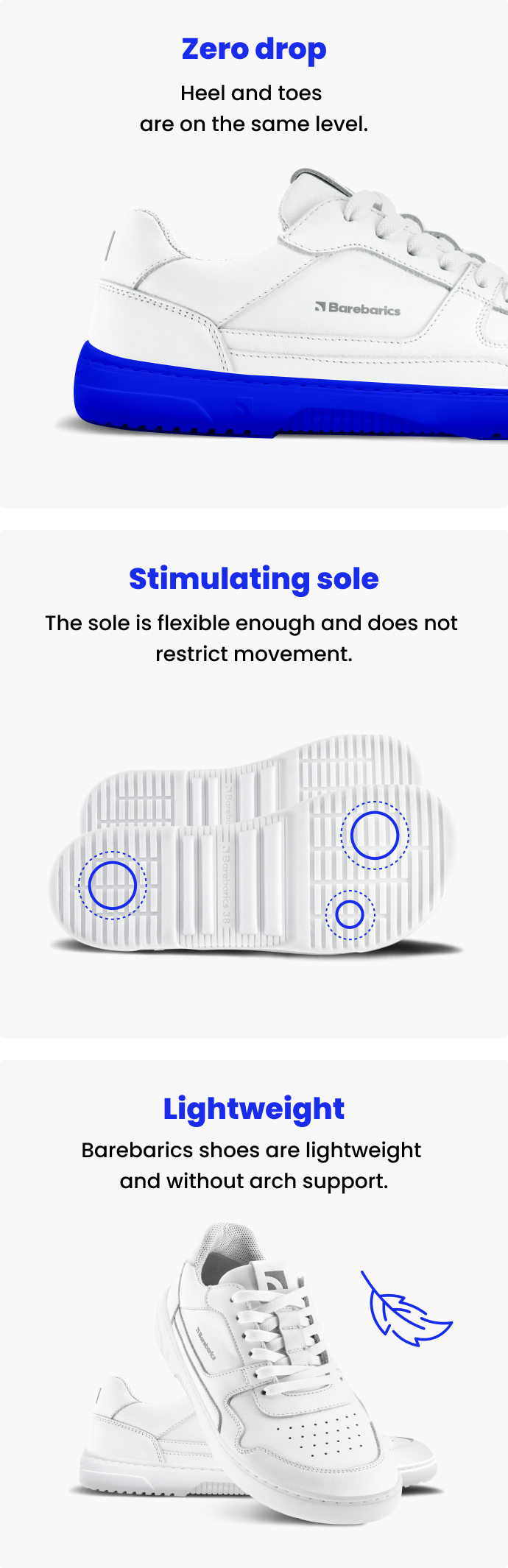 Size 10 | Barefoot Sneakers Barebarics Vaporo - All White | Barebarics