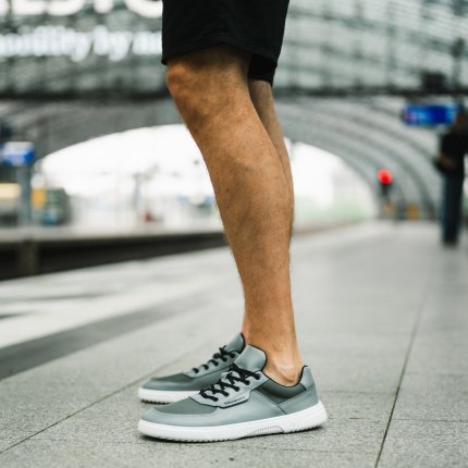 Barefoot Sneakers Barebarics Bravo - Grey & White