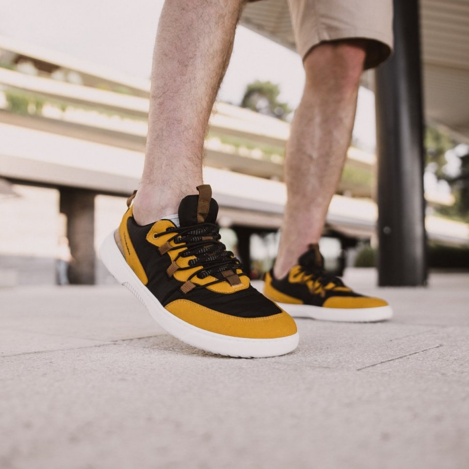 Barefoot Sneakers Barebarics Revive - Golden Yellow & Black