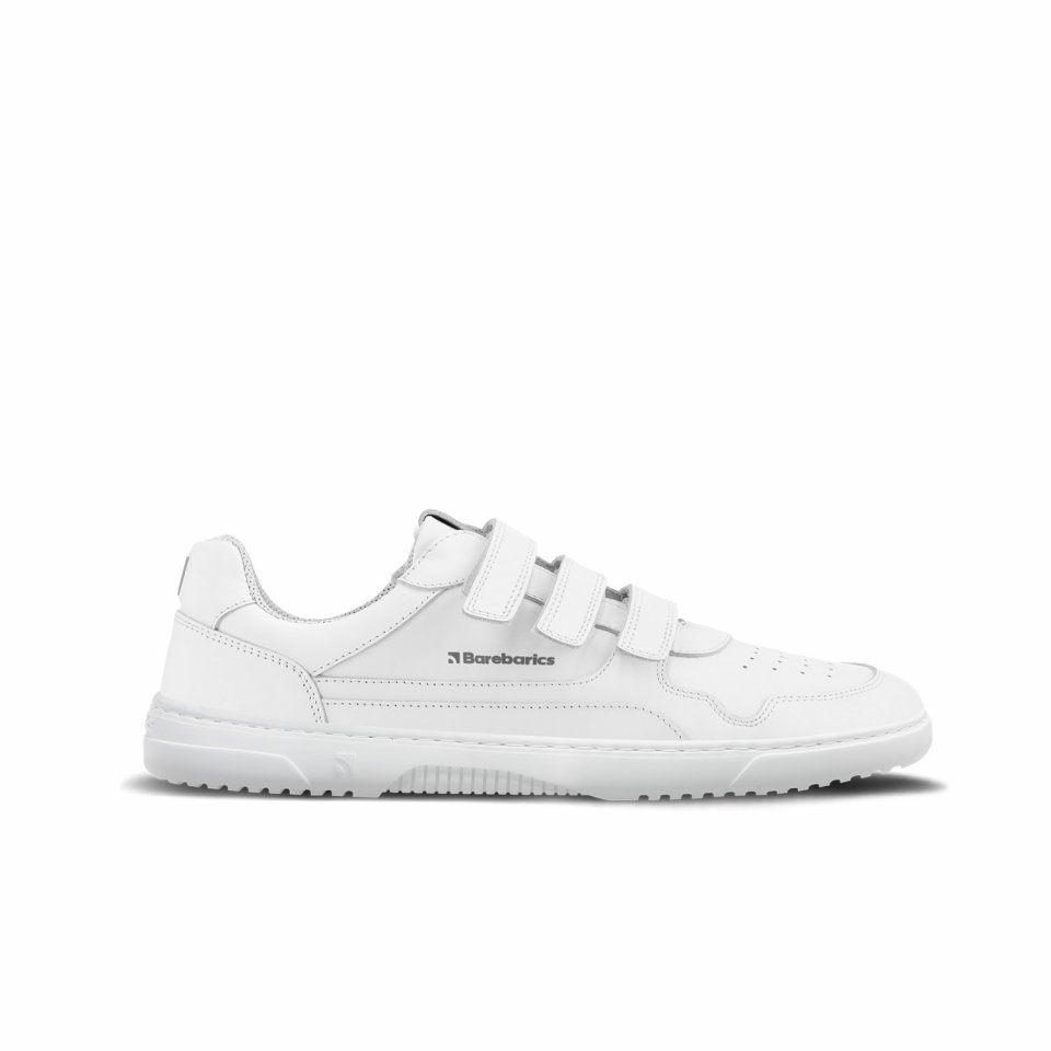 Barefoot Sneakers Barebarics Zing Velcro - All White