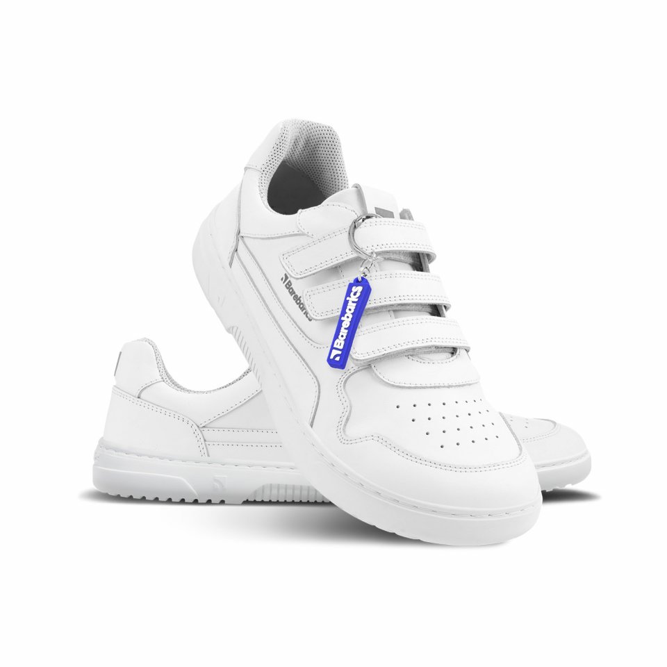 Barefoot Sneakers Barebarics Zing Velcro - All White