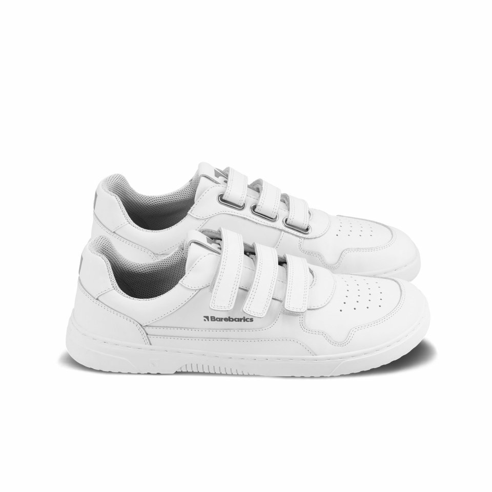 Barefoot Sneakers Barebarics Zing Velcro - All White