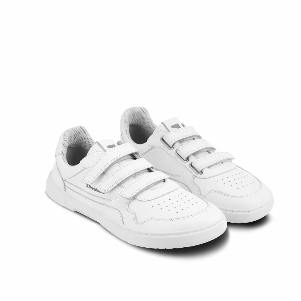 Barefoot Sneakers Barebarics Zing Velcro - All White