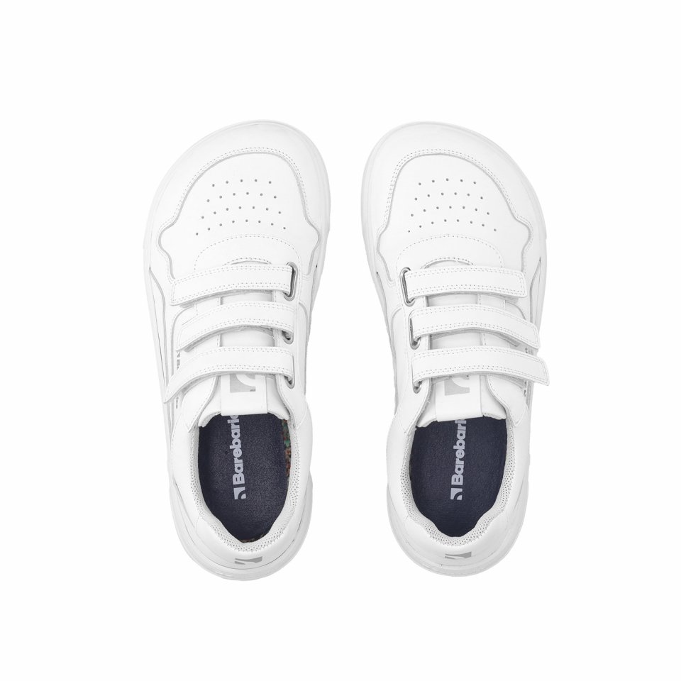Barefoot Sneakers Barebarics Zing Velcro - All White