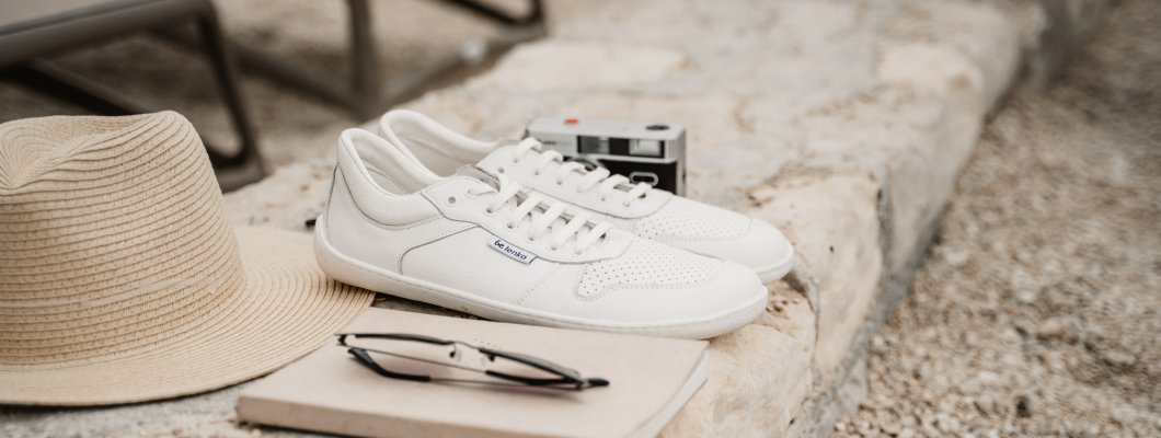 A Must-Have in Every Wardrobe: White Barefoot Sneakers
