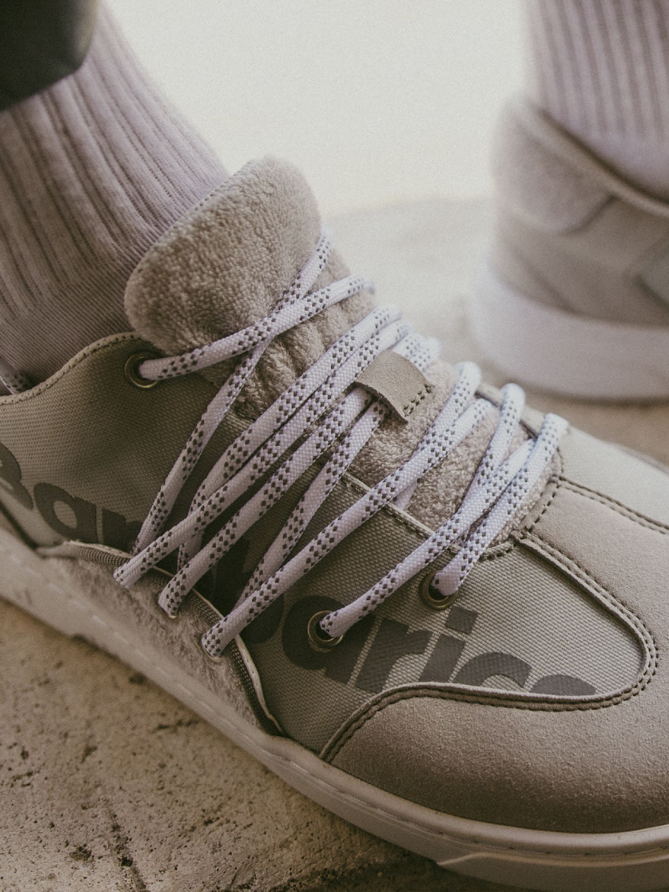 Barefoot Sneakers Barebarics - Vibe - Grey & White