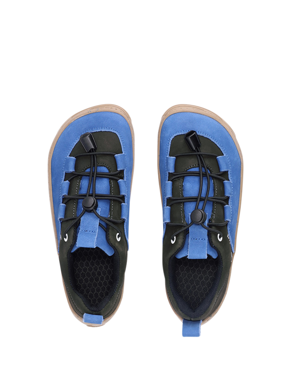 Be Lenka Kids barefoot sneakers - Xplorer - Blue & Olive Black
