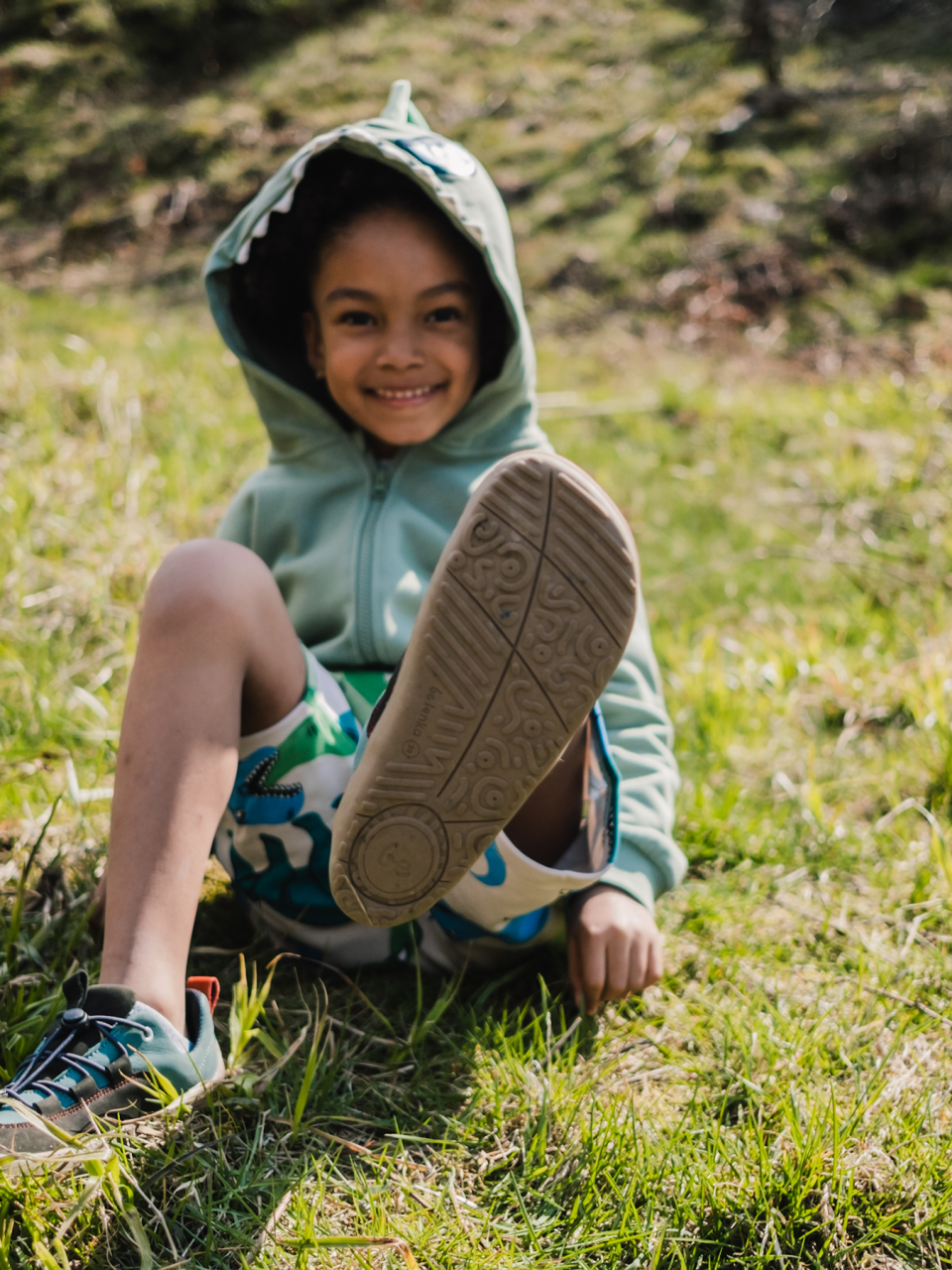 Be Lenka Kids barefoot sneakers - Xplorer - Olive Black & Sage Green