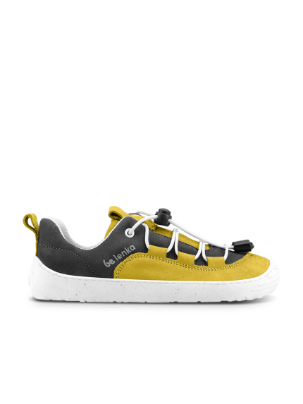 Kids barefoot sneakers Be Lenka Xplorer - Yellow & Olive Black