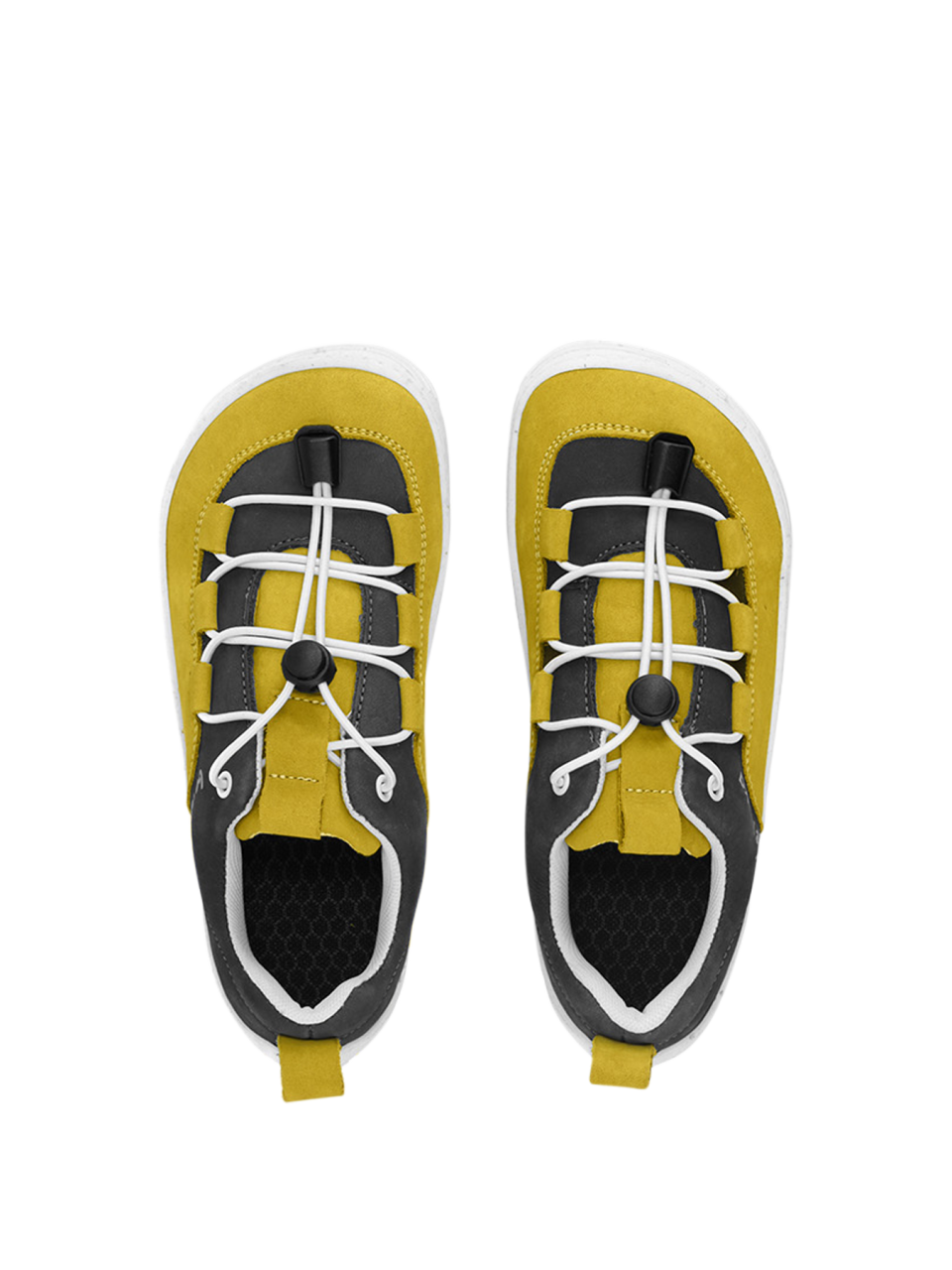 Kids barefoot sneakers Be Lenka Xplorer - Yellow & Olive Black