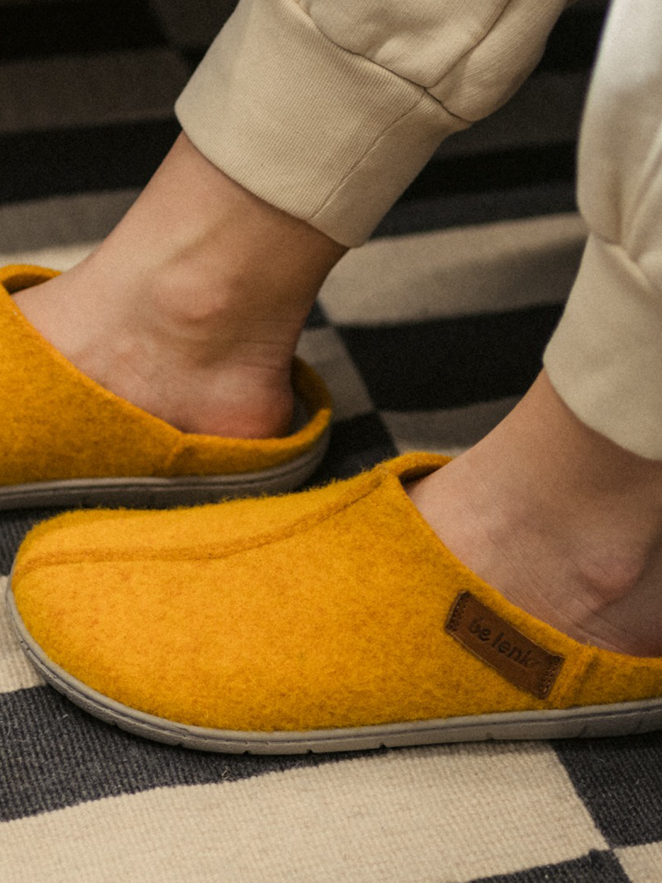 Barefoot slippers Be Lenka Chillax - Amber Yellow