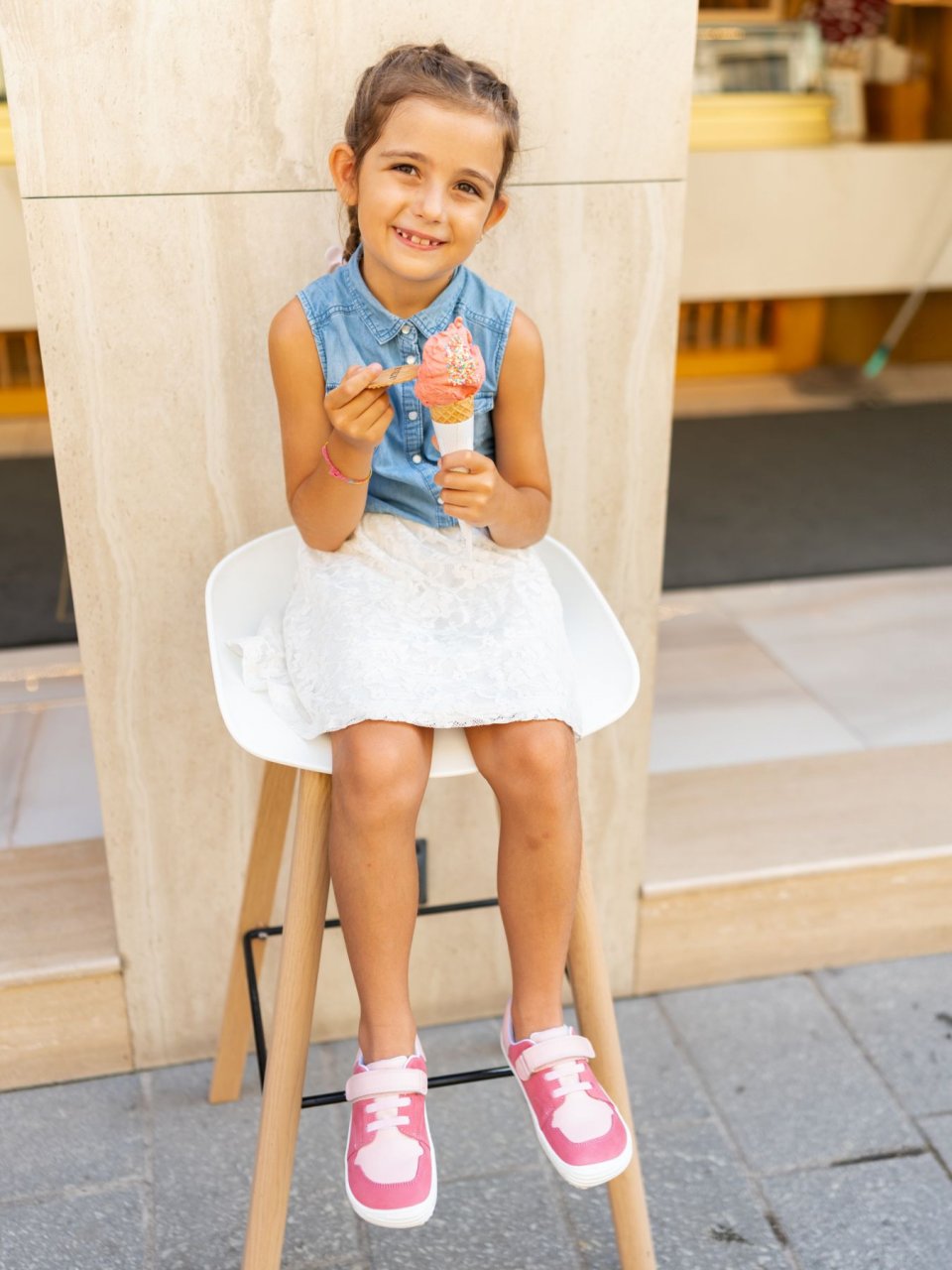 Kids barefoot sneakers Be Lenka Gelato - Pink