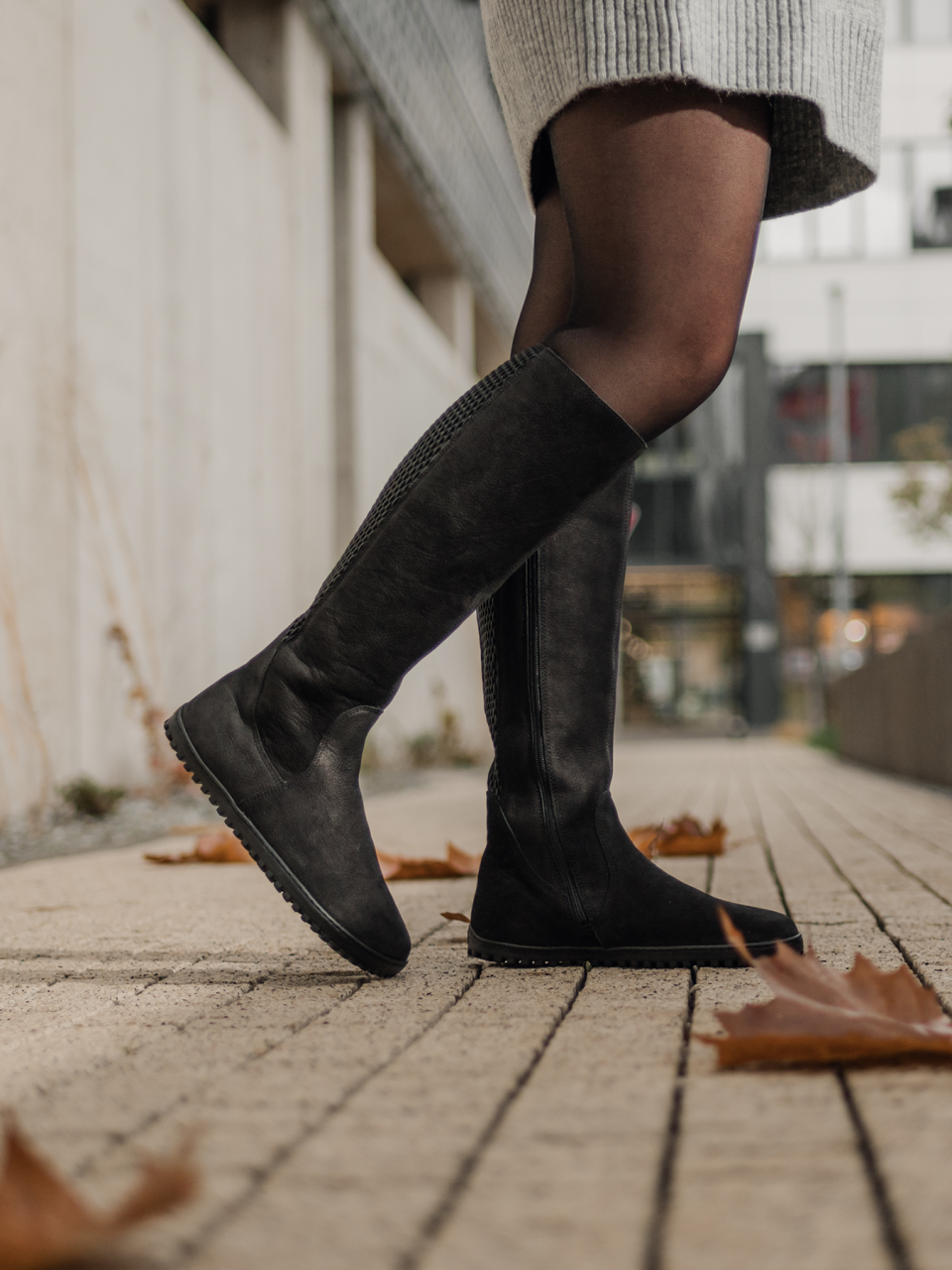 Barefoot long boots Be Lenka Charlotte - Matt Black