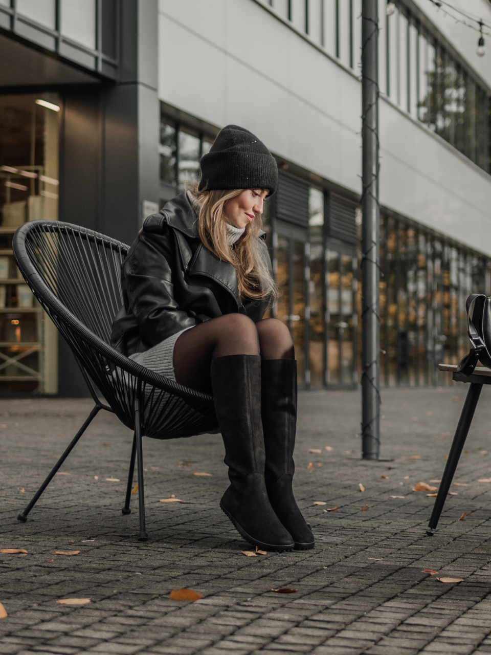 Barefoot long boots Be Lenka Charlotte - Matt Black