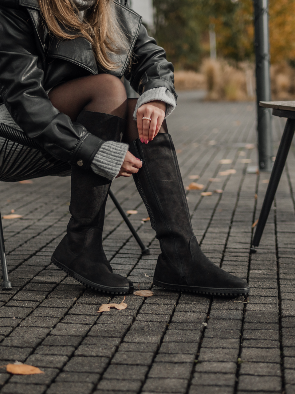 Barefoot long boots Be Lenka Charlotte - Matt Black