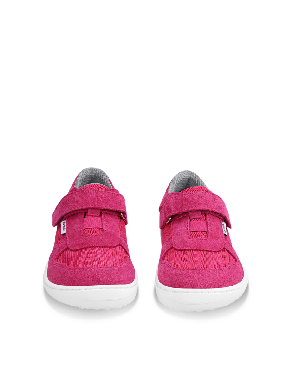 Be Lenka Kids barefoot sneakers Joy - Dark Pink & White