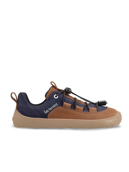Kids barefoot sneakers Be Lenka Xplorer - Dark Brown & Navy