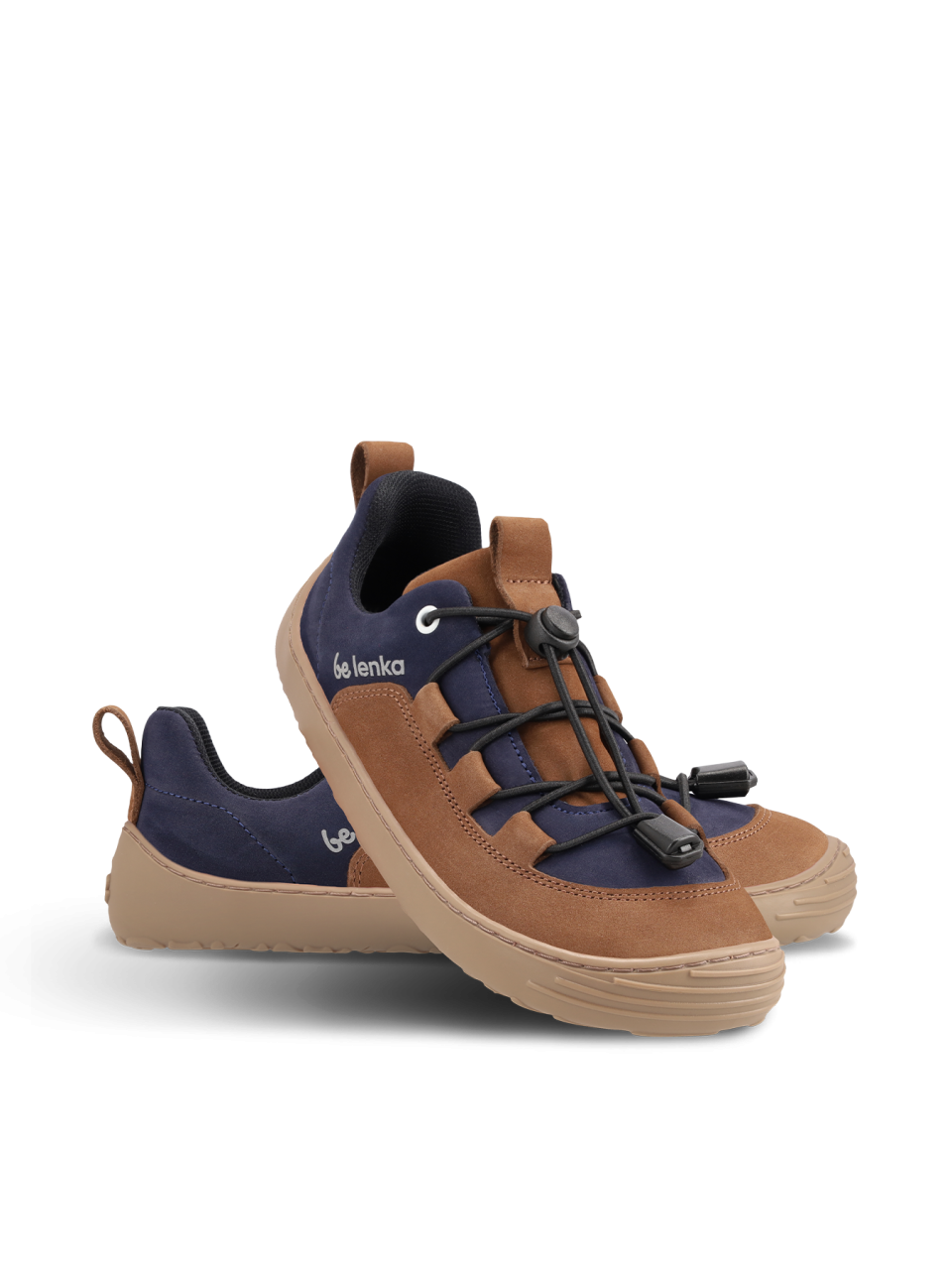 Kids barefoot sneakers Be Lenka Xplorer - Dark Brown & Navy