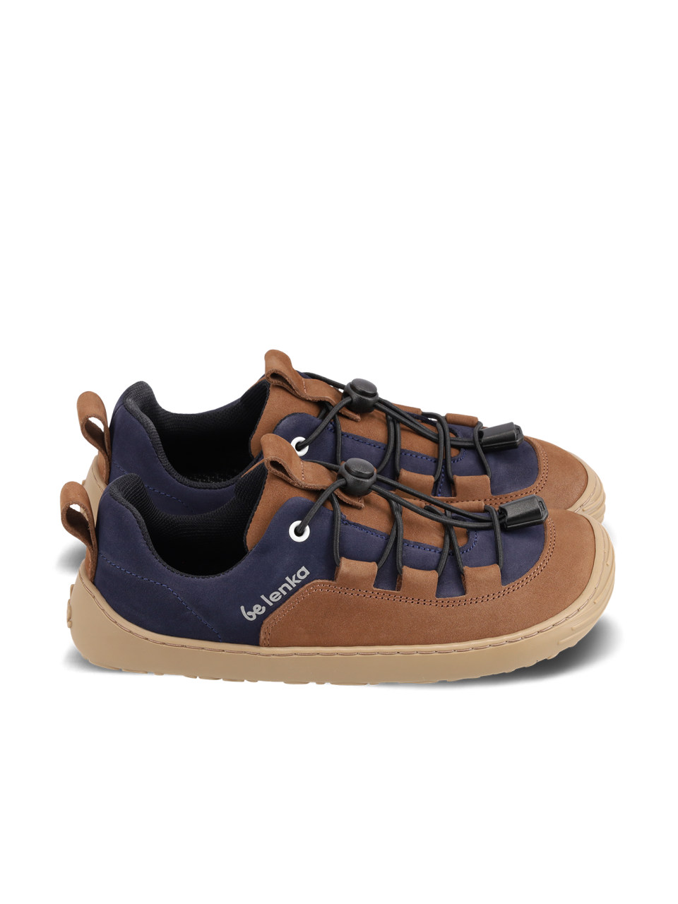 Kids barefoot sneakers Be Lenka Xplorer - Dark Brown & Navy