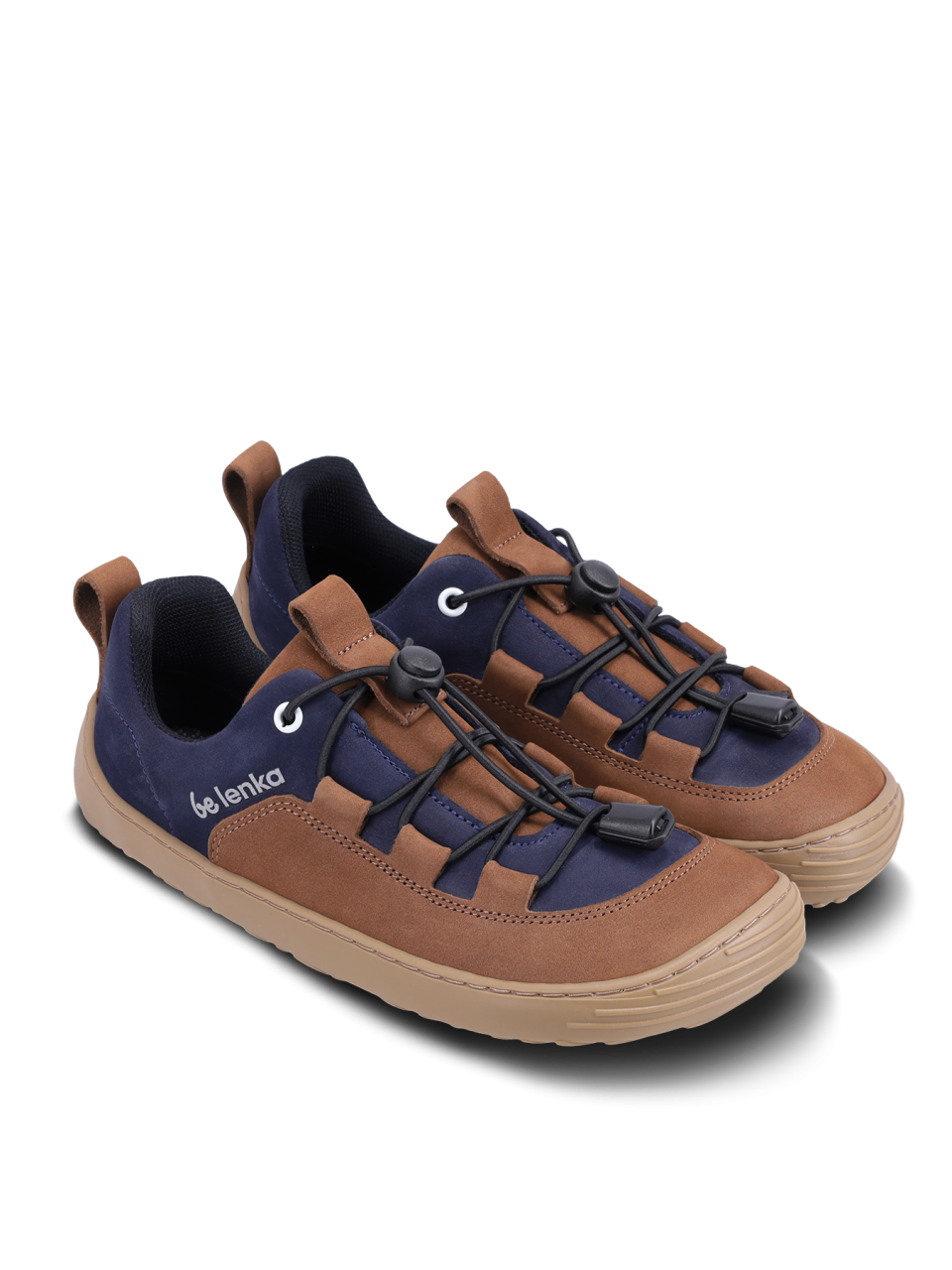 Kids barefoot sneakers Be Lenka Xplorer - Dark Brown & Navy