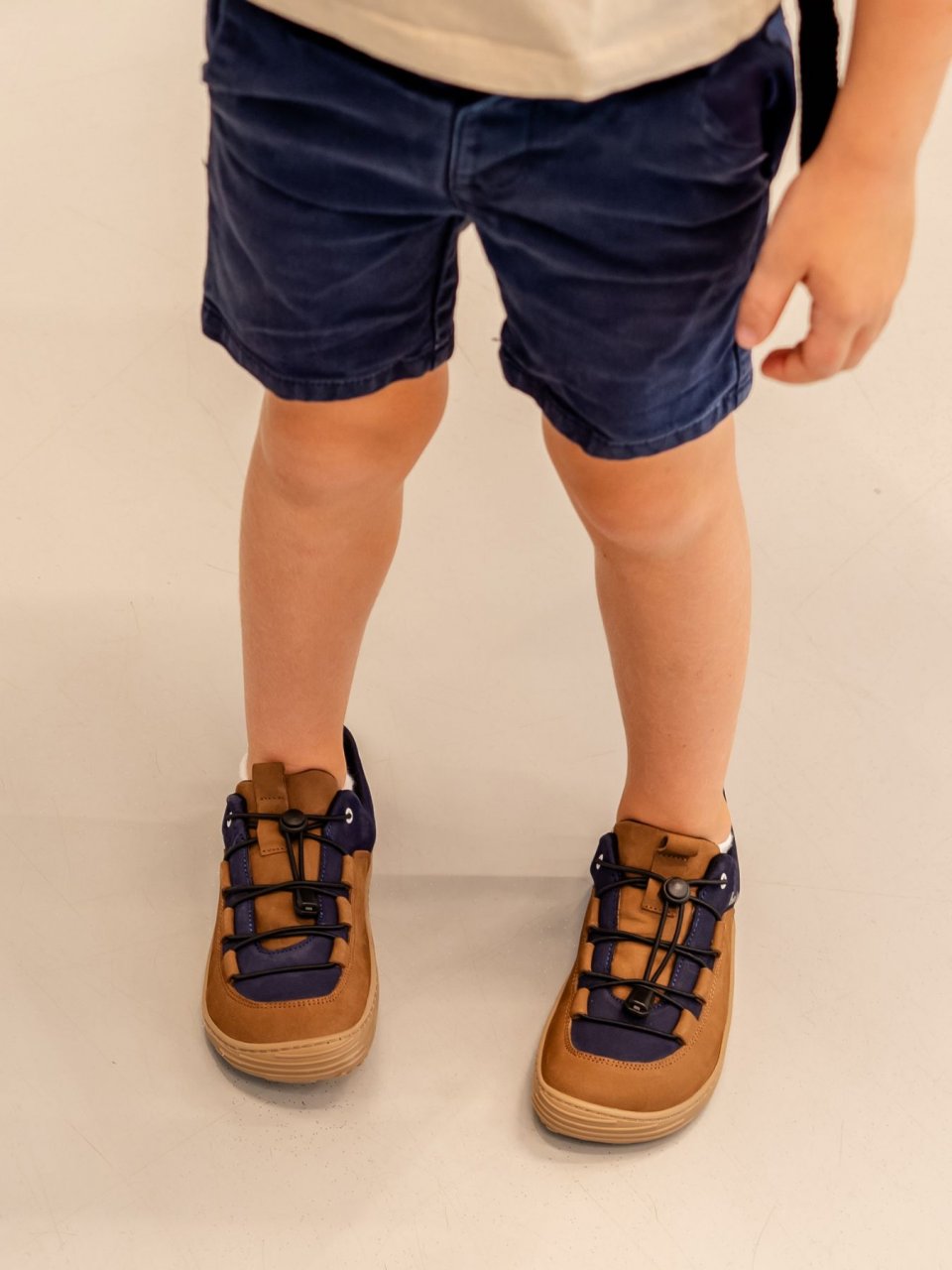 Kids barefoot sneakers Be Lenka Xplorer - Dark Brown & Navy