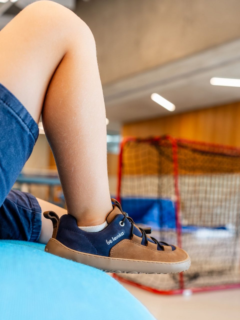 Kids barefoot sneakers Be Lenka Xplorer - Dark Brown & Navy