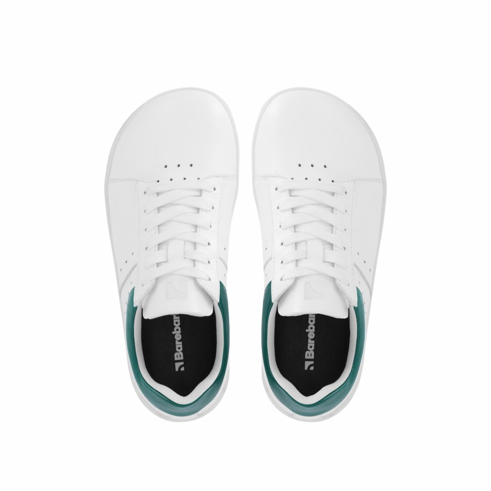 Barefoot Sneakers Barebarics Enigma - White & Dark Green