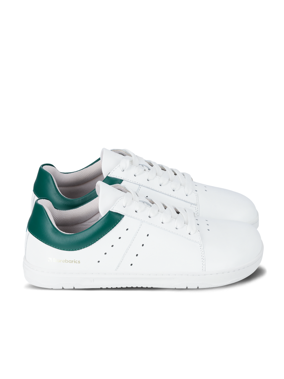 Barefoot Sneakers Barebarics Enigma - White & Dark Green