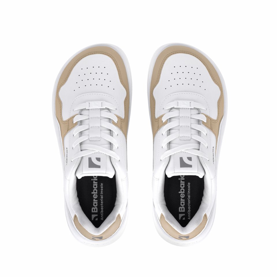 Barefoot Sneakers Barebarics Zing - White & Cream