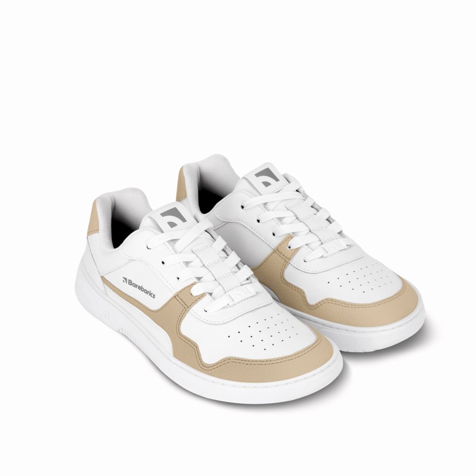 Barefoot Sneakers Barebarics Zing - White & Cream