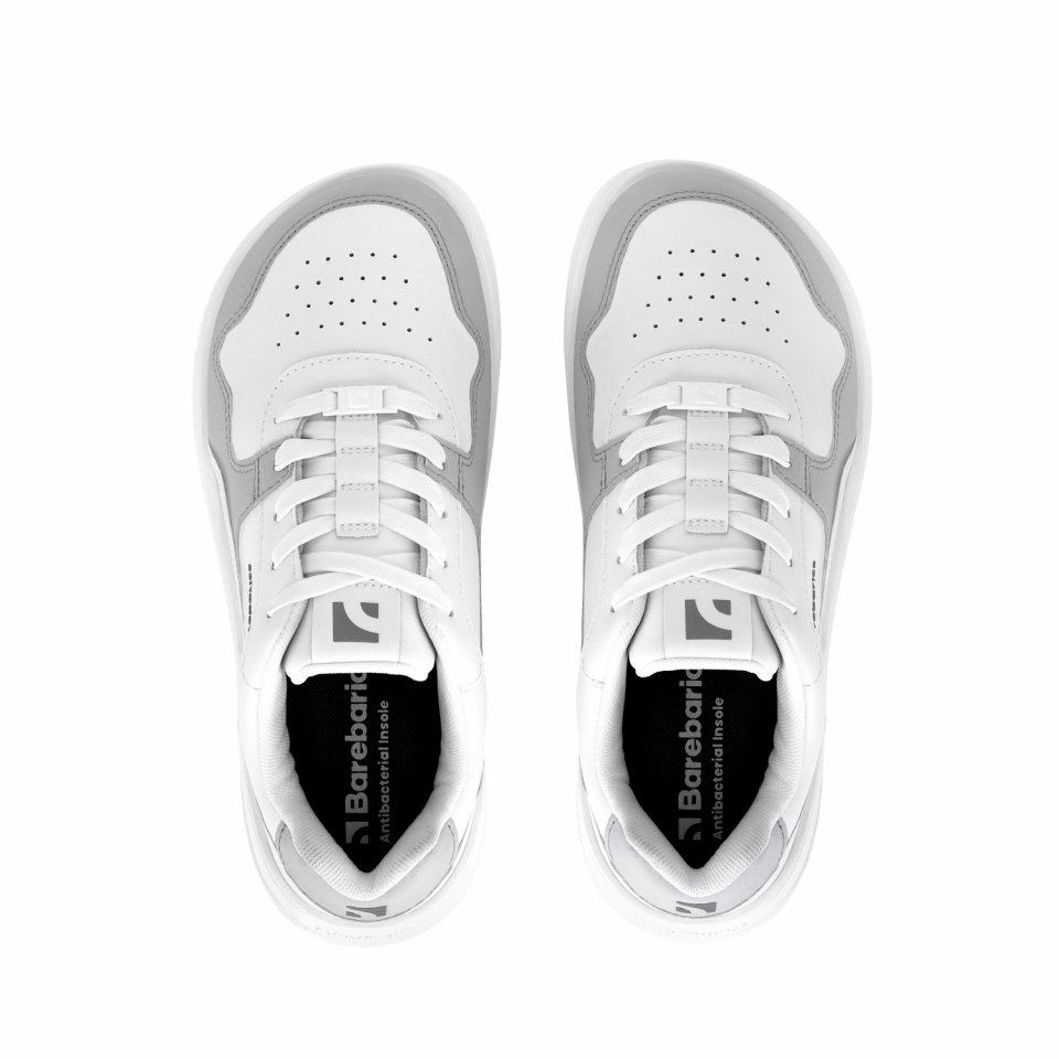 Barefoot Sneakers Barebarics Zing - White & Light Grey
