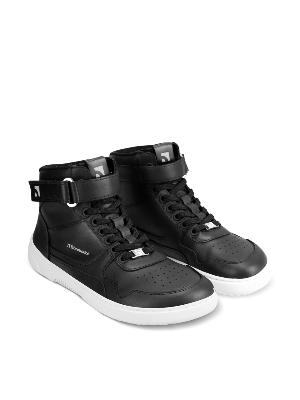 Barefoot Sneakers Barebarics Zing - High Top - Black & White