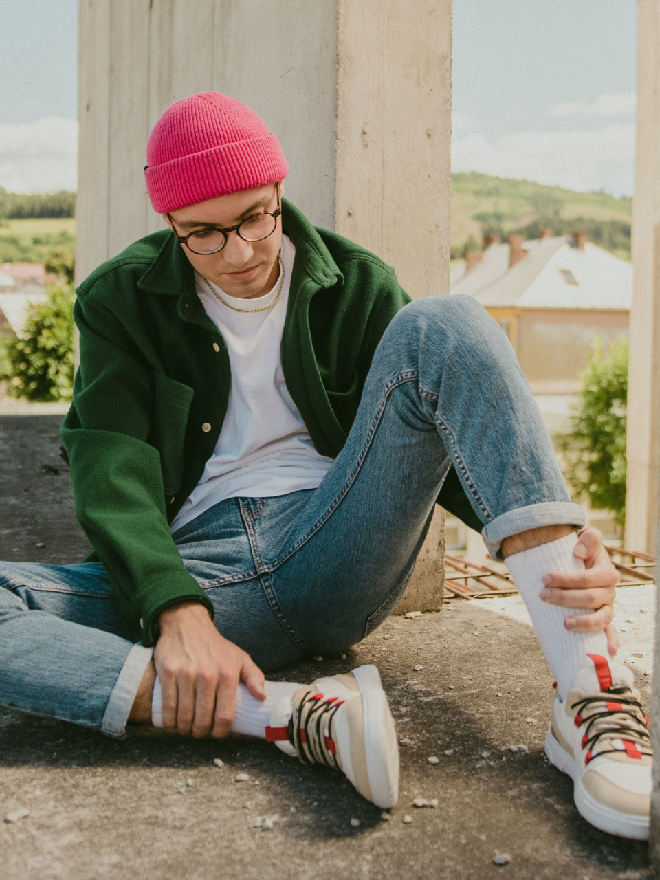 Barefoot Sneakers Barebarics Revive - Beige & White