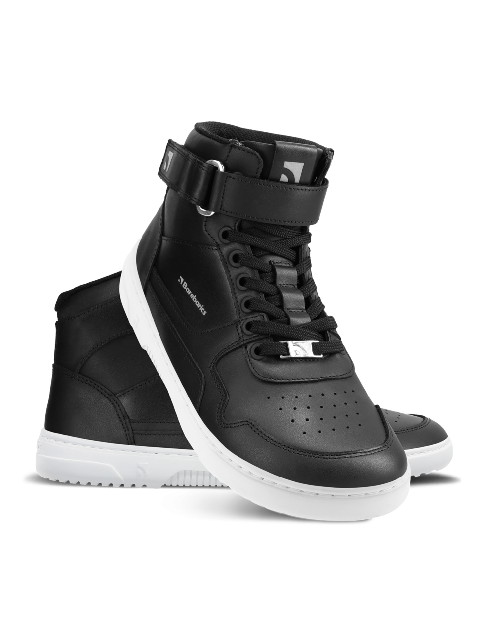 Barefoot Sneakers Barebarics Zing - High Top - Black & White