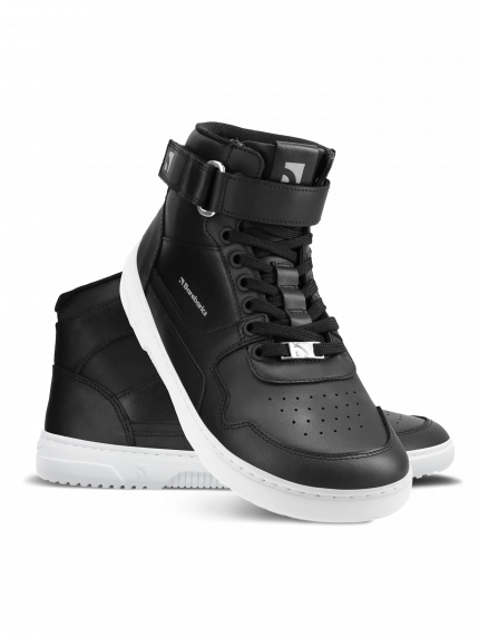 Barefoot Sneakers Barebarics Zing - High Top - Black & White