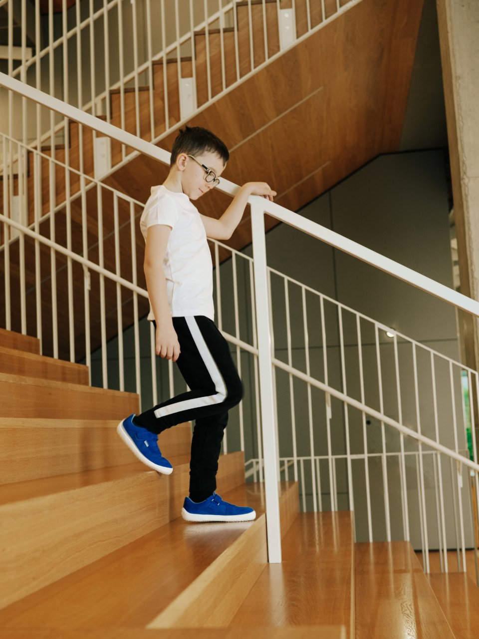 Be Lenka Kids barefoot sneakers Joy - Blue & White