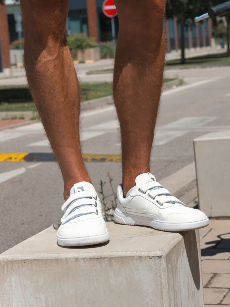 Barefoot Sneakers Barebarics Zing Velcro - All White