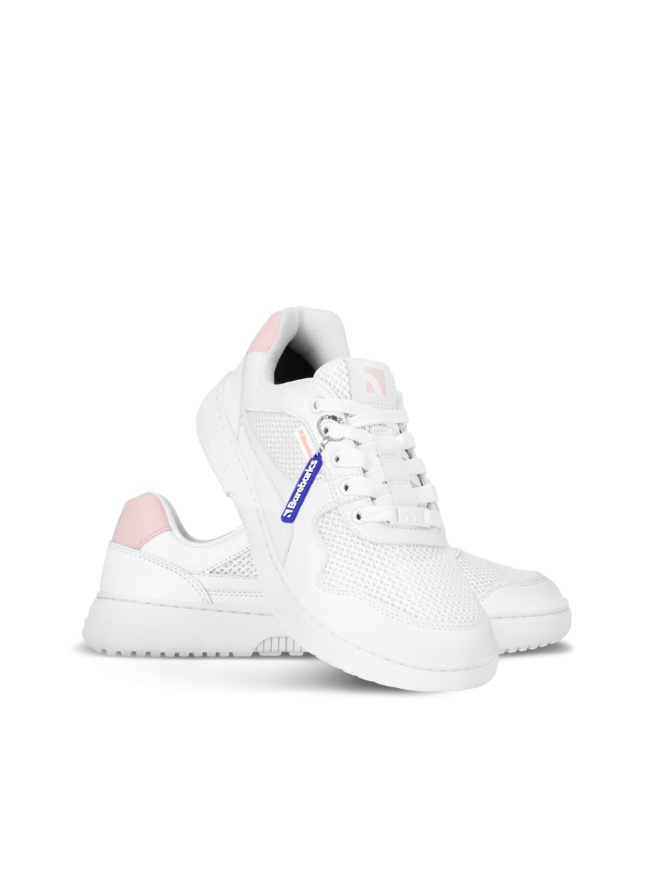 Barefoot Sneakers Barebarics Zing - Fresh - White & Coral Pink