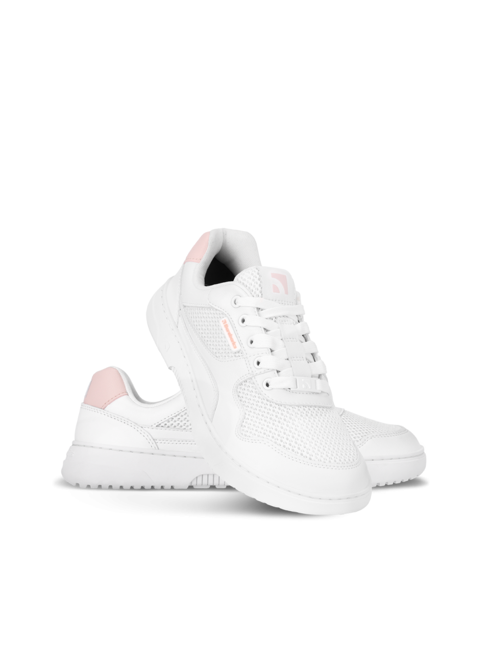 Barefoot Sneakers Barebarics Zing - Fresh - White & Coral Pink