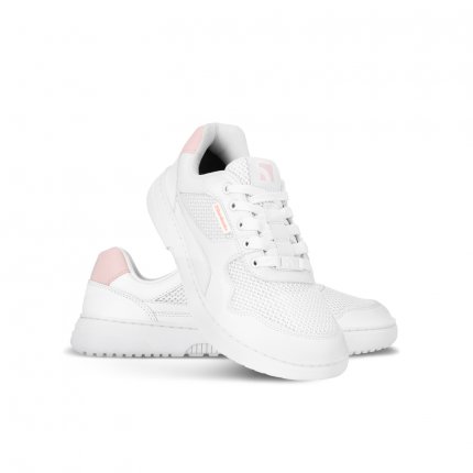 Barefoot Sneakers Barebarics Zing - Fresh - White & Coral Pink