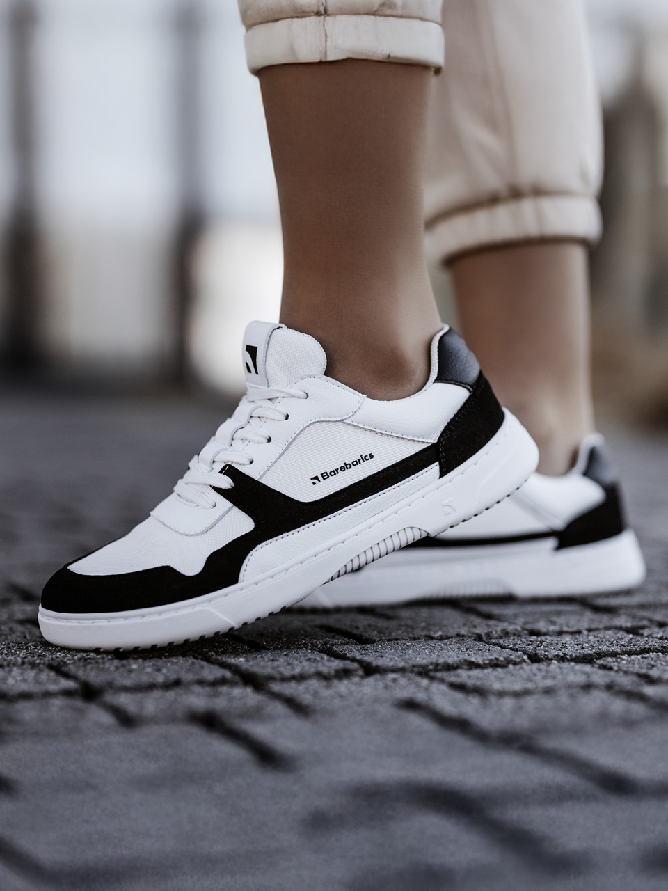 Barefoot Sneakers Barebarics - Zing - White & Black