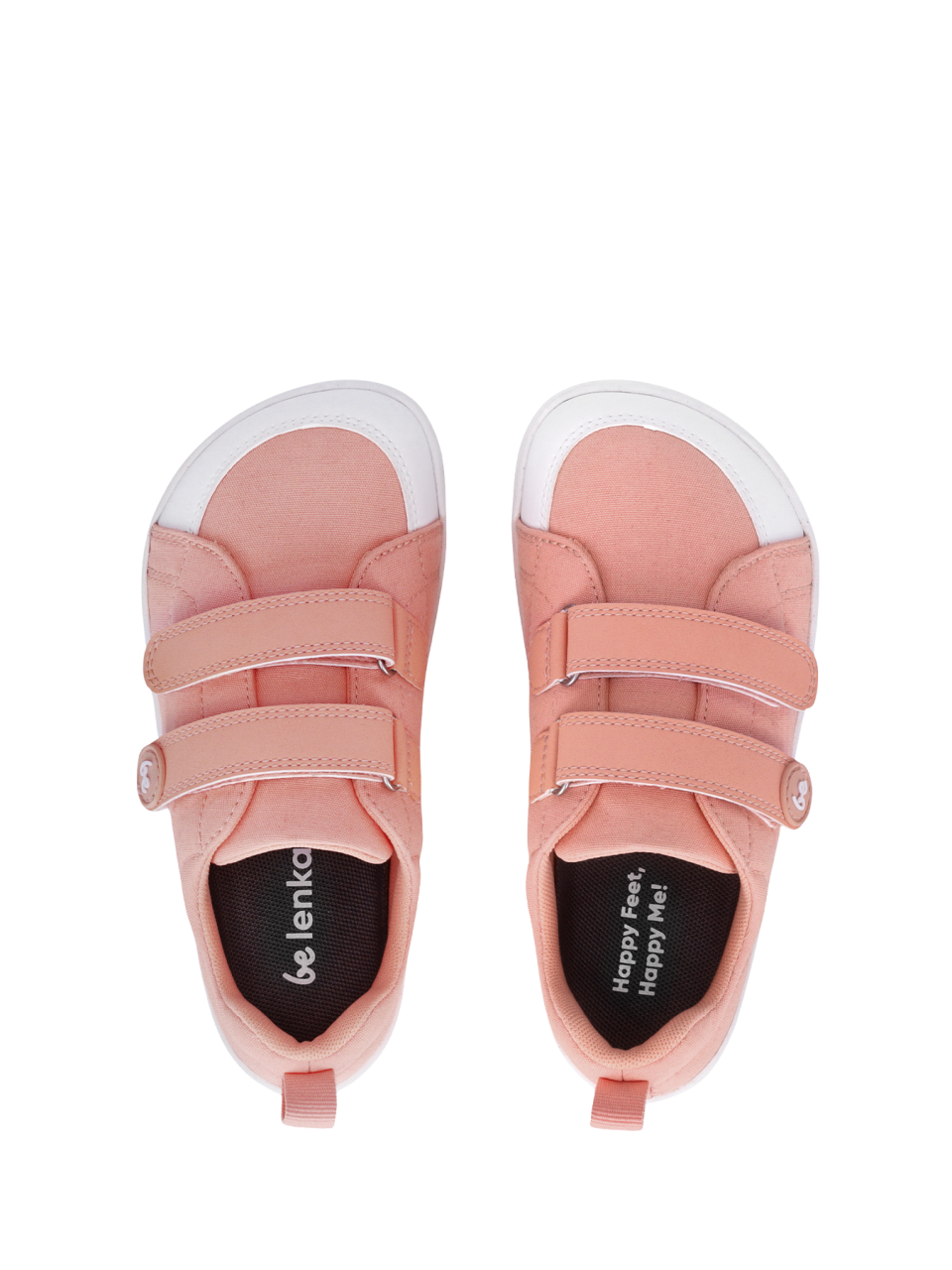 Kids barefoot sneakers Be Lenka Canvi Preschool - Coral Pink