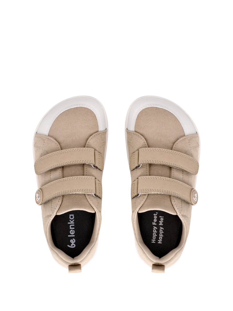 Kids barefoot sneakers Be Lenka Canvi Kids - Light Brown