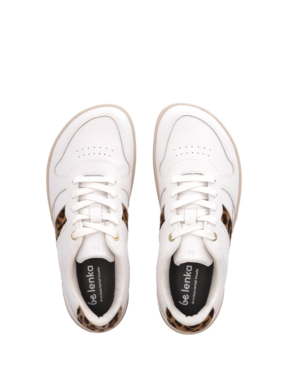Barefoot Sneakers Be Lenka Cellestia - White & Leopard