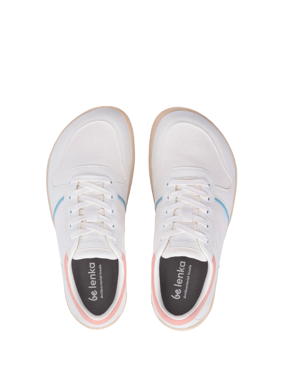 Barefoot Sneakers - Be Lenka Echo - White & Cotton Candy Vegan