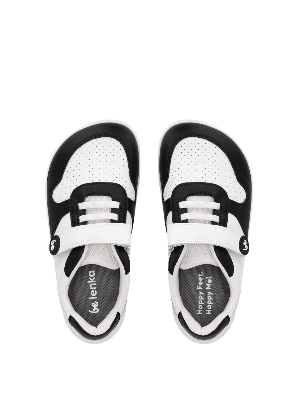 Kids barefoot sneakers Be Lenka Scoot Kids - White & Black